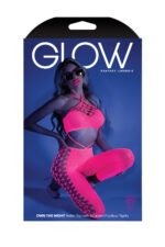 Own the Night Bodystocking - One Size - Neon Pink - Image 2