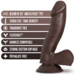Au Naturel - Troy - 6 Inch Dildo - Chocolate - Image 4