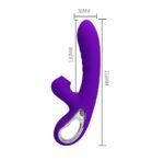 Pretty Love Jersey Sucking and Vibrating Rabbit - Purple - Image 3