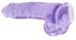 9 Inch Realistic Dildo With Balls - Purple - Image 5