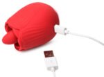 Bloomgasm - French Rose Licking and Vibrating  Stimulator - Red - Image 7