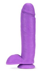 Neo - 11 Inch Dual Density Dildo - Neon Purple - Image 6