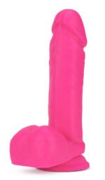 Neo - 8 Inch Dual Density Dildo - Neon Pink - Image 2