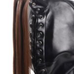 Ponytail Bondage Hood - Black