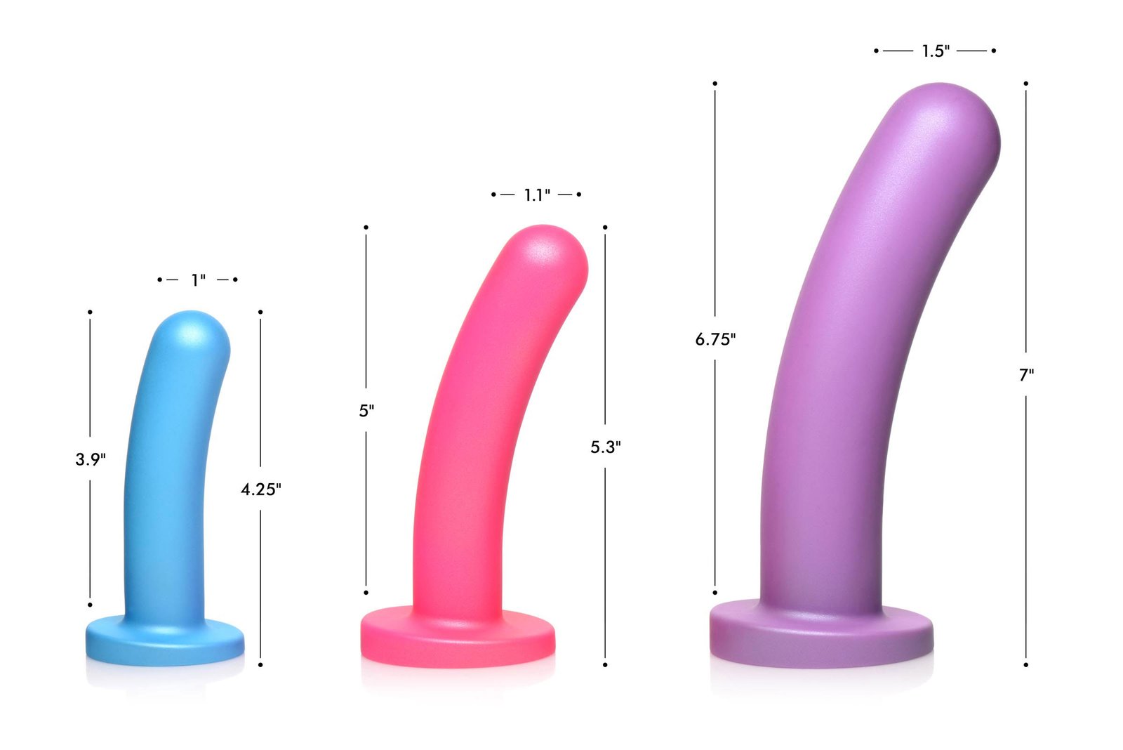 Triple Peg 28x Vibrating Silicone Dildo Set With Remote image 0 Triple Peg 28x Vibrating Silicone Dildo Set With Remote - Image 1