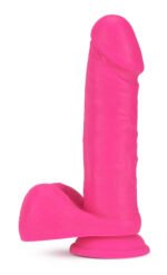 Neo - 8 Inch Dual Density Dildo - Neon Pink - Image 6