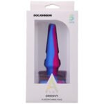 A-Play Groovy Silicone Anal Plug 5 Inch - Berry - Image 3