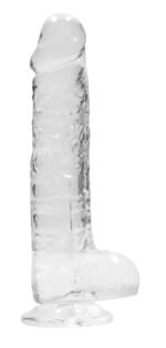 8 Inch Realistic Dildo With Balls - Translucent - Image 5
