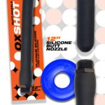 Oxshot - Butt-Nozzle Shower Hose 12 Inch - Black  Blue - Image 2