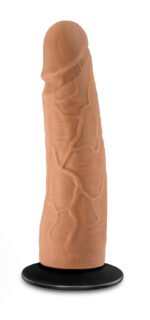 Lock on - Dynamite - 7 Inch Dildo With Suction Cup Adapter - Mocha - Image 5