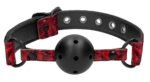 Breathable Luxury Ball Gag - Burgundy - Image 2