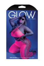 Own the Night Bodystocking - Queen - Neon Pink - Image 2