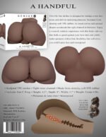 A Handful Dark TPE Stroker – Waterproof