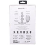 A-Play BEADED VIBE Rechargeable Silicone Anal Plug with Remote Purple - Image 3