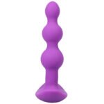 A-Play BEADED VIBE Rechargeable Silicone Anal Plug with Remote Purple - Image 5