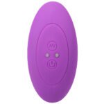 A-Play BEADED VIBE Rechargeable Silicone Anal Plug with Remote Purple - Image 6