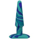 A-Play Groovy 5 in. Silicone Anal Plug Ocean - Image 2