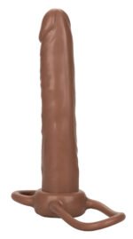 Accommodator Dual Penetrator Anal Probe with Dual Ring – Brown - Image 2