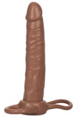Accommodator Dual Penetrator Anal Probe with Dual Ring – Brown - Image 4