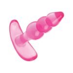 Adam & Eve Bumpy Bubbles TPE Anal Plug – Hot Pink - Image 3