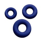 Adam & Eve Chubbies 3-Pack Silicone Cock Ring – Blue - Image 5