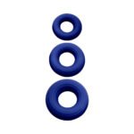 Adam & Eve Chubbies 3-Pack Silicone Cock Ring – Blue - Image 6