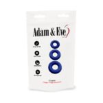 Adam & Eve Chubbies 3-Pack Silicone Cock Ring – Blue - Image 7