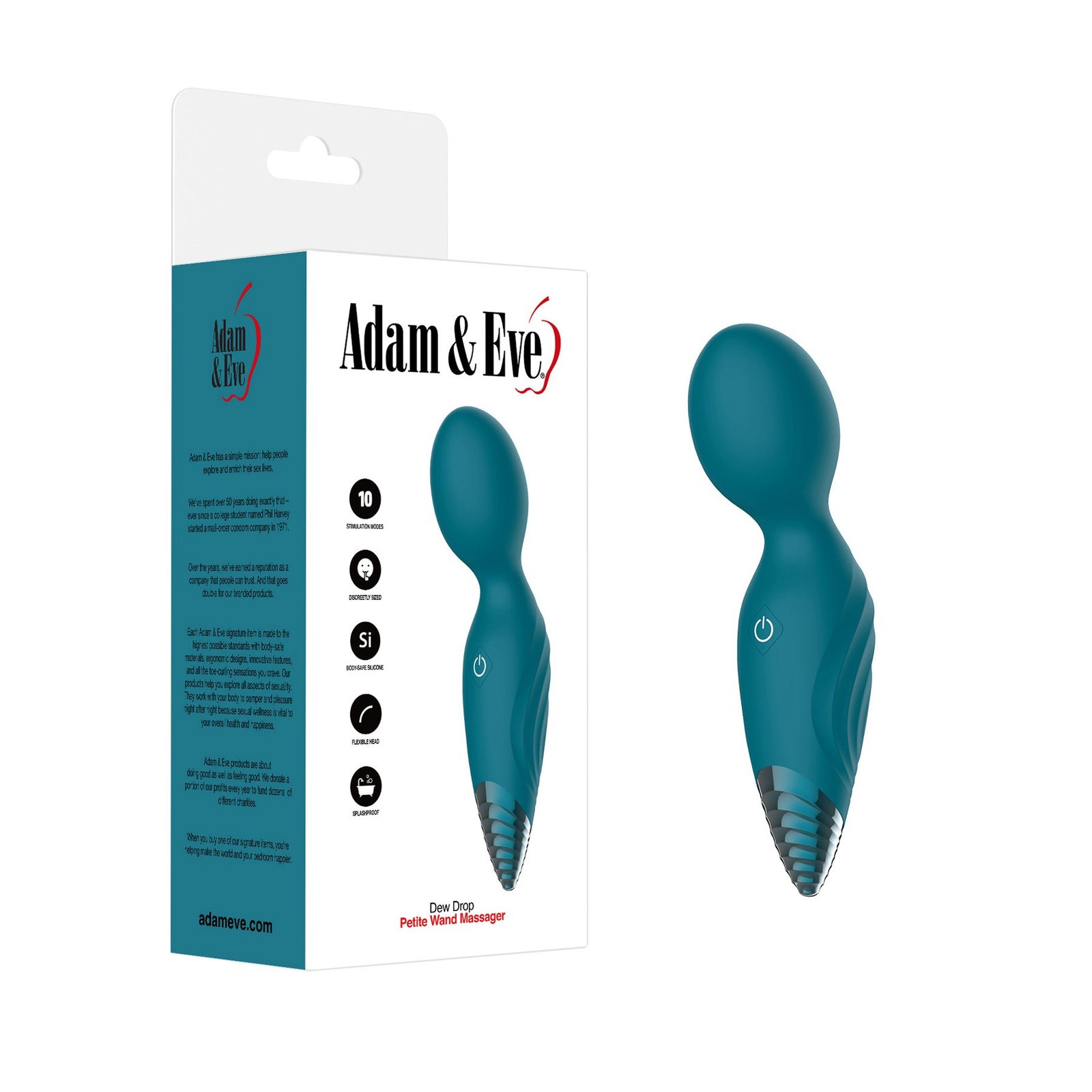 adam-eve-dew-drop-petite-wand-massager Adam & Eve Dew Drop Petite Wand Massager - Image 1