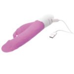 Adam & Eve Eve's Realistic Rabbit Rechargeable Vibrator – Hot Pink - Image 3
