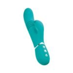 Adam & Eve Eve's Rechargeable Thrusting Rabbit Vibrator – Teal - Image 3