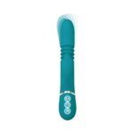 Adam & Eve Eve's Rechargeable Thrusting Rabbit Vibrator – Teal - Image 4