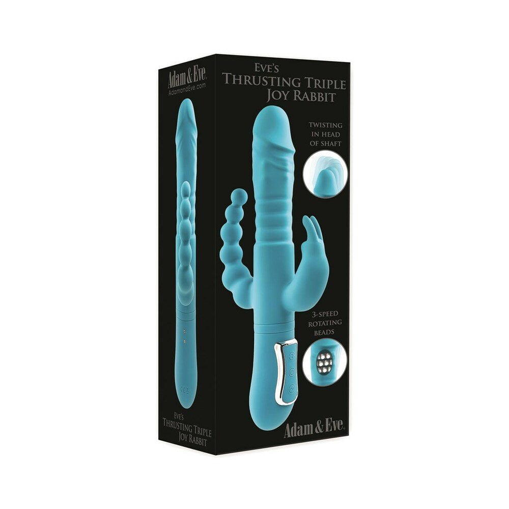 adam-eve-eves-thrusting-triple-joy-rabbit Adam & Eve Eve''s Thrusting Triple Joy Rabbit - Image 1