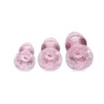 Adam & Eve Glitter Gem 3-Piece Acrylic Anal Plug Set – Hot Pink - Image 4