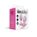 Adam & Eve Glitter Gem 3-Piece Acrylic Anal Plug Set – Hot Pink - Image 5