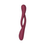 Adam & Eve Infinity Bendable Silicone Vibrator – Wine Red - Image 2