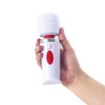 Adam & Eve Mini Magic Massager – White, USB Rechargeable Wand Vibrator - Image 7