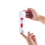 Adam & Eve Mini Magic Massager – White, USB Rechargeable Wand Vibrator - Image 8