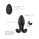 Adam & Eve Omega Rechargeable Vibrating Anal Plug – Black - Image 7