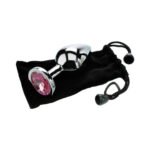 Adam & Eve Pink Gem Medium Anal Plug – Polished Aluminum - Image 6