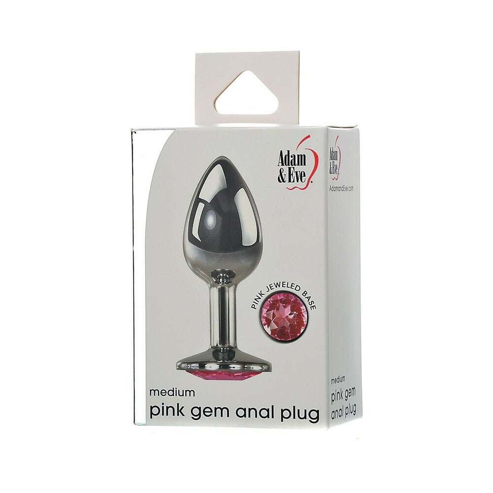 adam-eve-pink-gem-anal-plug-medium Adam & Eve Pink Gem Anal Plug Medium - Image 1
