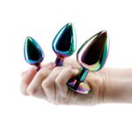 Adam & Eve Rainbow Heart Anal Plug Training Set - Image 6