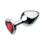 Adam & Eve Red Hearts Gem Anal Plug Medium - Image 2