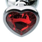 Adam & Eve Red Hearts Gem Anal Plug Medium - Image 4