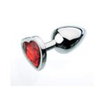 Adam & Eve Red Hearts Gem Anal Plug Small - Image 2