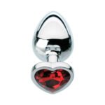 Adam & Eve Red Hearts Gem Anal Plug Small - Image 3