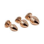 Adam & Eve Rose Gold Pink Heart Anal Plug Training Set - Image 3