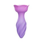 Adam & Eve Rotating Rose Rechargeable Anal Plug – Periwinkle - Image 3