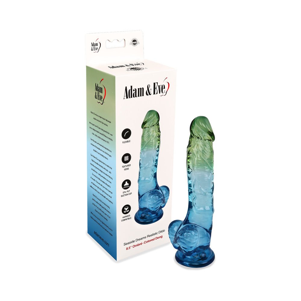 adam-eve-seaside-dreams-realistic-dildo-85-in Adam & Eve Seaside Dreams Realistic Dildo 8.5 in. - Image 1