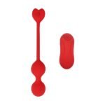 Adam & Eve Sweetheart Kegel Trainer Vibrating Balls with Remote – Red - Image 2