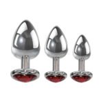 Adam & Eve Three Hearts Gem Anal Plug Set - Image 2